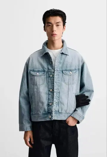 택 포함 새상품 ZARA 데님 자켓 사이즈 L
