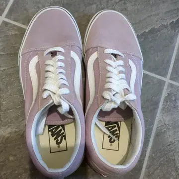 VANS 핑크 스웨이드 스니커즈