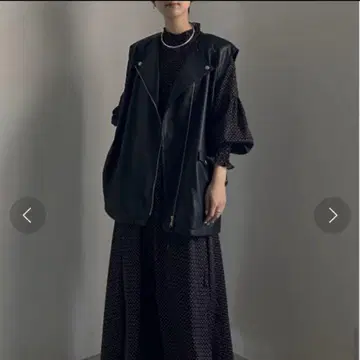 2023 새상품급 KOMON 패턴 볼륨 드레스 M