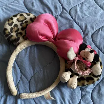 디즈니 미니 머리띠 레오파드 무늬