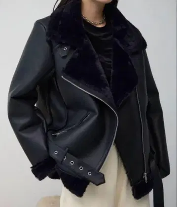 AZUL by MOUSSY 인조 가죽 B3 블루종