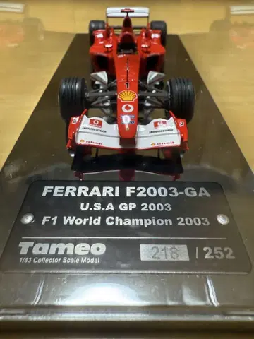 1/43 타메오 완성품 페라리 F2003-GA