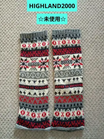 [ 미사용 ] HIGHLAND2000 레그 워머 영국제 울 100%