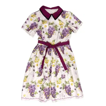 에밀리 템플큐트 포도 패턴 드레스 플레어