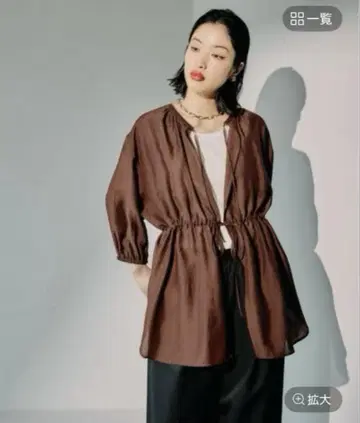 LEPSIM 돌려입기 5부 소매 블라우스 [ 2개 세트 ]