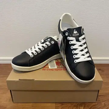 [ 새상품 ] le coq sportif 블랙 스니커즈 25.5cm