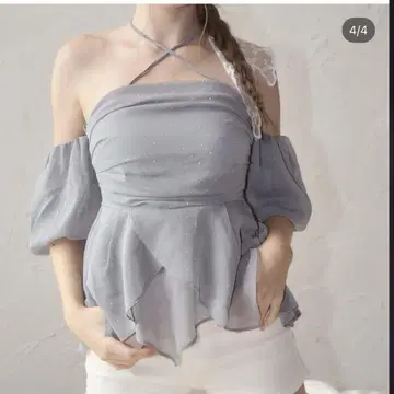 YILON BIJOU OFFSHOULDER BLOUSE