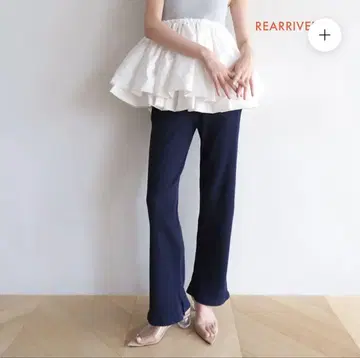 시루무린 헴컷 RIB 스트레이트 팬츠