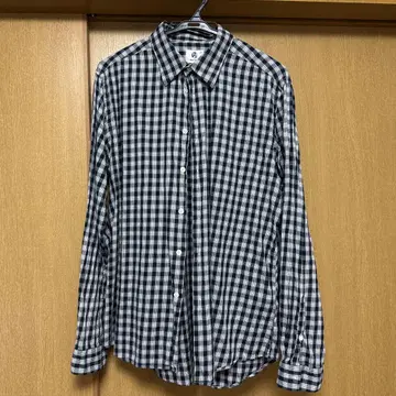 PAUL SMITH 체크 무늬 긴팔 셔츠 XL