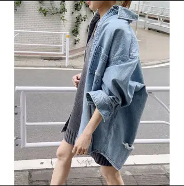 어퍼 하이츠 데님 셔츠 spick&span