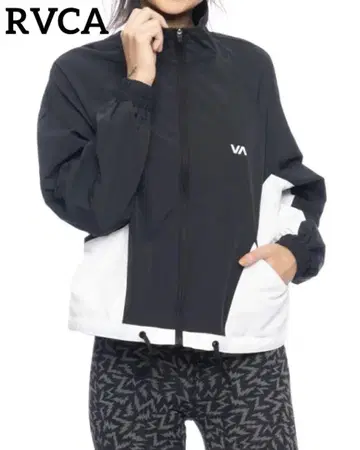 RVCA 루카 여성용 나일론 후드티 바람막이 S
