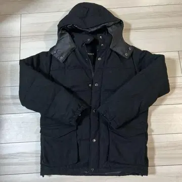 Hurley 후드 부착 블랙 다운 자켓 L