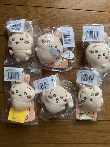 치이카와 토끼투성이 복권 E상 인형 배지 6점 컴플리트 세트