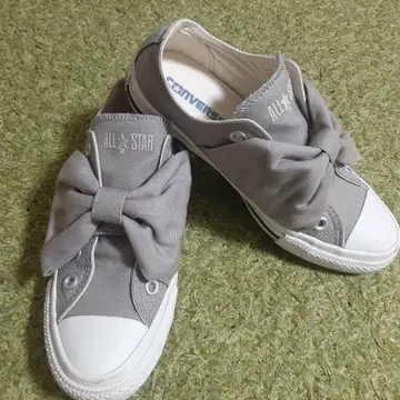 CONVERSE ALL STAR 그레이 리본 포함 스니커즈