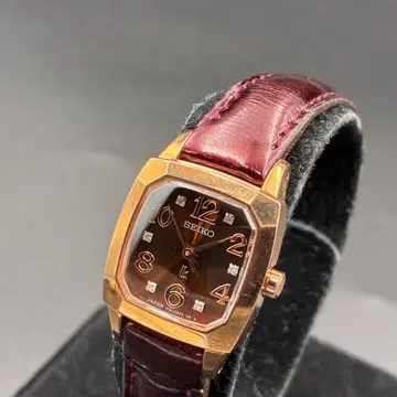SEIKO 세이코 lK 루키아 핑크 골드 1F21-0BC0 보석 부착