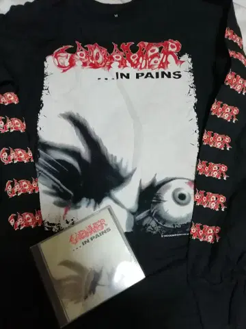cadaver in pains CD 긴팔 셔츠