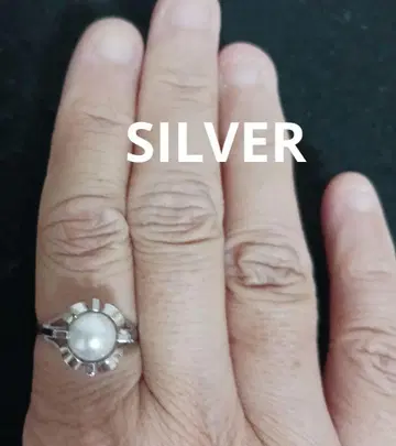 펄 SILVER 반지