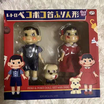 새상품 페코포코 목 흔드는 인형 dog 포함