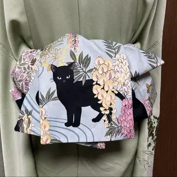 어른용 헤코비, 고양이, 등나무 패턴 리버서블 긴 기장