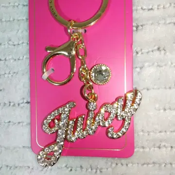 Juicy Couture 백참 키링 골드