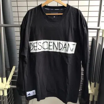 DESCENDANT 블랙 긴팔 티셔츠 사이즈 3