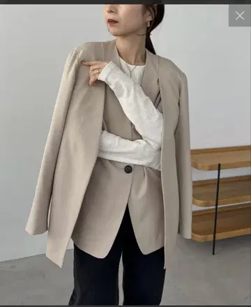 CAPRICIEUX LE'MAGE 슬릿 슬리브 자켓