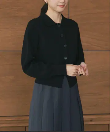 24AW 어반 리서치 셔츠 칼라 숏 가디건