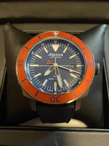 Alpina GMT Seastrong 300M 방수 손목시계