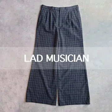 LAD MUSICIAN 체크 팬츠 와이드 팬츠 슬랙스