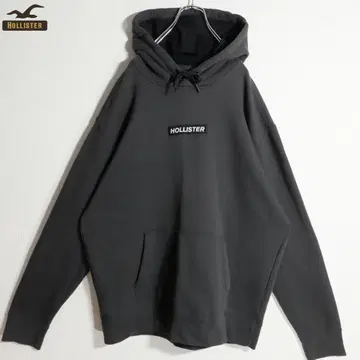 홀리스터 후드티 풀오버 자수 XL 다크 그레이