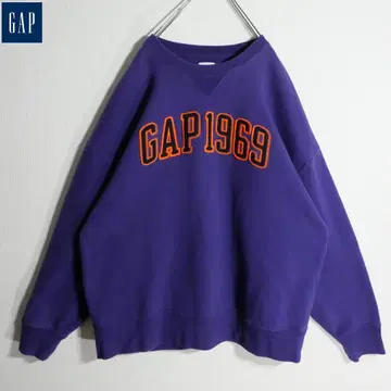 GAP 갭 맨투맨 트레이닝복 두꺼운 원단 XL 퍼플 보라색