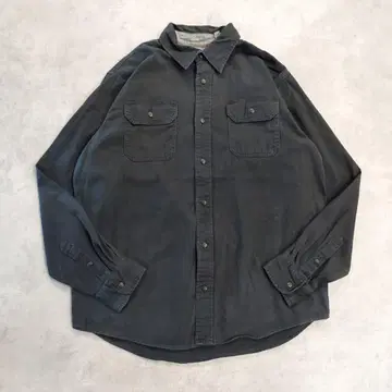 Wrangler 랭글러 데님 셔츠 긴팔 구제 의류 M 블랙 14512