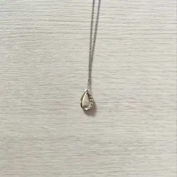 k10 화이트 골드 목걸이