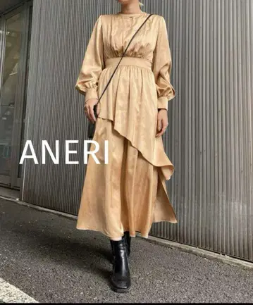 새상품급 아메리빈티지 초커 원피스 M 샴페인 골드