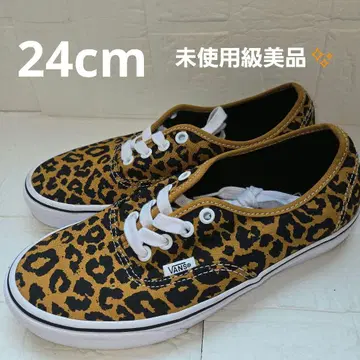[ 미사용급 새상품급 ] VANS 오센틱 레오파드 24cm