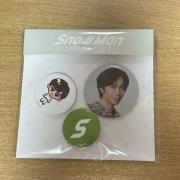 한국 한정 SnowMan 1st POPUP 캔뱃지 세트 아베 료헤이