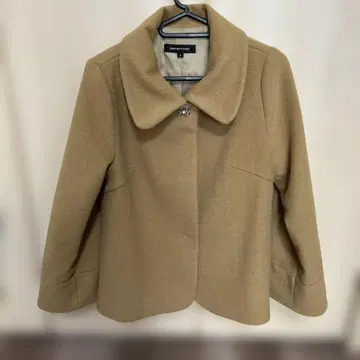 QUEENS COURT 베이지 울 코트 사이즈 1