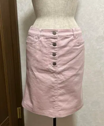 L'EST ROSE 핑크 라메 타이트 미니 스커트 새상품급 러블리 스타일