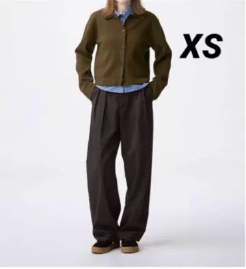 GU 치노 배럴 레그 턱 팬츠 XS