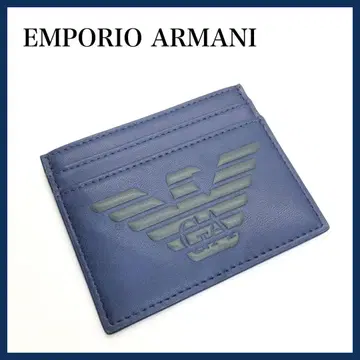 새상품급 엠포리오 아르마니 EMPORIO ARMANI 카드 케이스 블루