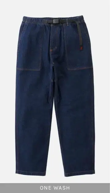 STRETCH DENIM LOOSE TAPERED RIDGE PANT