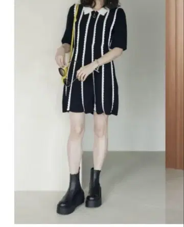 마리엘 카세트 지퍼 니트 미니 원피스 토미하리 아이 씨 콜라보