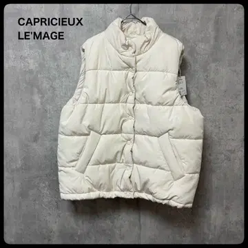 미사용 CAPRICIEUX LE'MAGE 슬리브리스 다운 자켓
