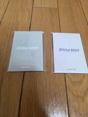 Snow Man 팝업 포토 카드 아베 료헤이 2장 세트