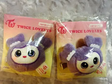 TWICE LOVELYS 봉제 인형 헤어핀 사나 서브리 gigo 2개