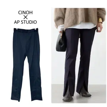 미사용 택 포함 AP STUDIO CINOH 센터 벤츠 스트레치 팬츠
