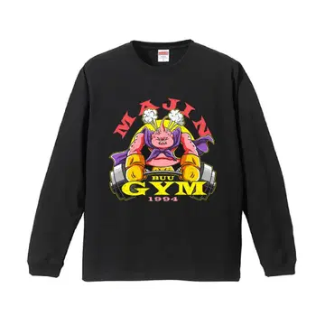 [롱 T셔츠] MAJIN BUU GYM 마인 부우 골드짐 BKXL