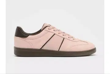 ZARA 핑크 스웨이드 스니커즈 36