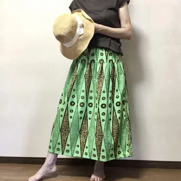 [주역급 스커트] 성숙/러블리 아프리카 천 캉캉 스커트
