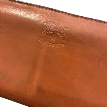 일비종떼 천연 가죽 지갑 L자 이탈리아제 브라운 계열